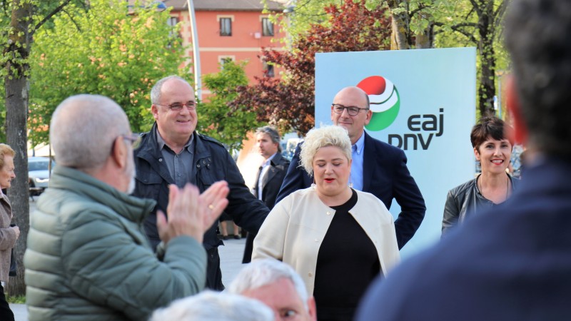 Mitina Errenteria. Joseba Agirretxea, Maribel Vaquero, Maite Peña, Joseba Egibar